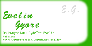 evelin gyore business card